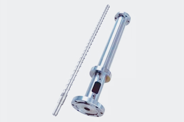 冷喂料橡膠擠出機螺桿與機筒實物圖片